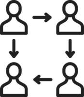 Collaborative icon vector image.