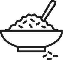 Rice icon vector image.