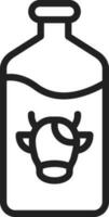 Milk icon vector image.