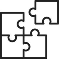 Puzzle icon vector image.