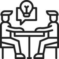 Mentoring icon vector image.