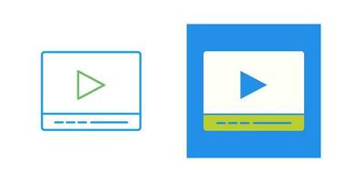 Video Player Vector Icon