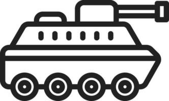 tanque icono vector imagen.