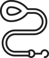 Leash icon vector image.