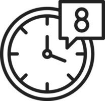 Working Hours icon vector image.