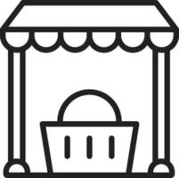 Local Market icon vector image.