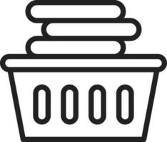 Laundry Basket icon vector image.