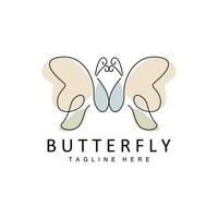 Butterfly Logo, Animal Design With Beautiful Wings, Decorative Animals, Product Brands vector