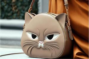 gato forma Moda lujo bolso ilustración generativo ai foto