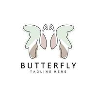 Butterfly Logo, Animal Design With Beautiful Wings, Decorative Animals, Product Brands vector