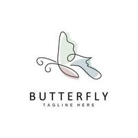 Butterfly Logo, Animal Design With Beautiful Wings, Decorative Animals, Product Brands vector