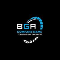 BGA letter logo creative design with vector graphic, BGA simple and modern logo. BGA luxurious alphabet design
