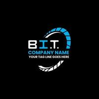 BIT letter logo creative design with vector graphic, BIT simple and modern logo. BIT luxurious alphabet design