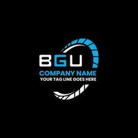 BGU letter logo creative design with vector graphic, BGU simple and modern logo. BGU luxurious alphabet design