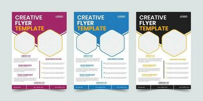 Business agency one page company document annual template vector