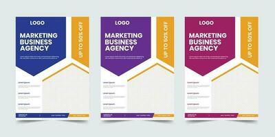 New stationery business marketing leaflet and publisher design vector