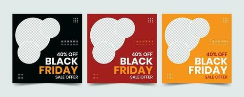 Black friday advertising sale banner vector