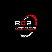 boz letra logo creativo diseño con vector gráfico, boz sencillo y moderno logo. boz lujoso alfabeto diseño