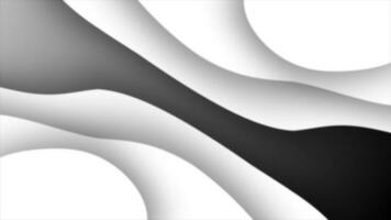 White color 3d wavy element background video