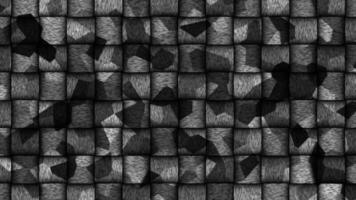schwarz und Weiß ziehen um Mosaik Fliese Muster Hintergrund video