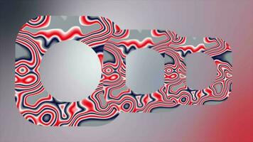 Red and Blue abstract pattern rotating square background video