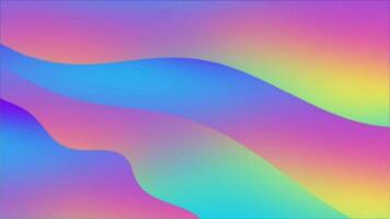 Regenbogen Farbe wellig Muster Gradient Hintergrund video