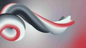 red and black color 3d twisting rope background video