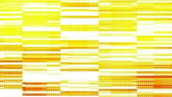 3D abstract digital technology yellow animation on yellow background. video