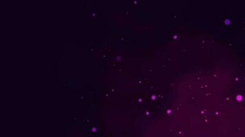 3D abstract digital technology animated pink light particles on pink gradient background. video