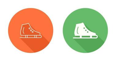 icono de vector de zapato de patinaje sobre hielo