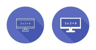 Math in Computer Vector Icon