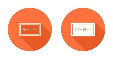 Solving Formula Vector Icon