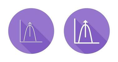 Bell Shaped Graph Vector Icon