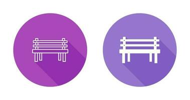 Wooden Bench Vector Icon