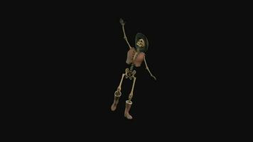 Skelett tanzen Animation video
