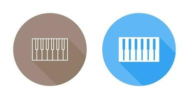 Piano Keyboard Vector Icon