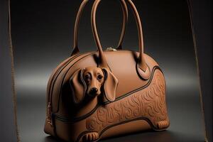 Dachshund Dog shape fashion luxury bag illustration generative ai 23937530  Stock Photo at Vecteezy