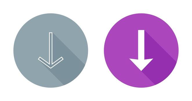 Down Vector Icon