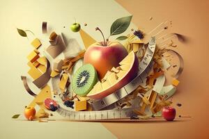 diet abstract concept illustration photo