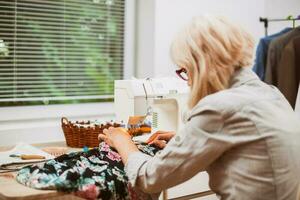 A woman tailoring photo