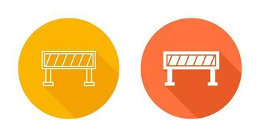 Road Barrier Vector Icon