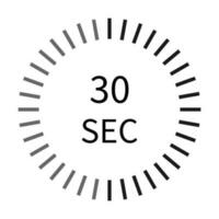 30 second digital timer stopwatch icon vector for graphic design, logo, website, social media, mobile app, UI illustration