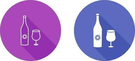 Goblet and Wine Vector Icon