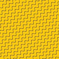 abstract geometric black diagonal wave line with yellow bg. vector