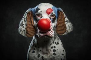 perro circo animal ilustración generativo ai foto