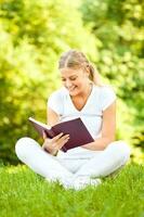 A woman spending time outdoors photo