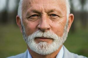 Portrait of a senior businessman, close-up photo