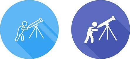 Adjusting Telescope Vector Icon