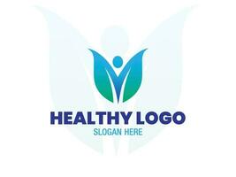 Health logo design victor template vector