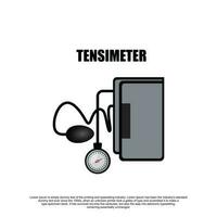 tensimeter medic on white background vector